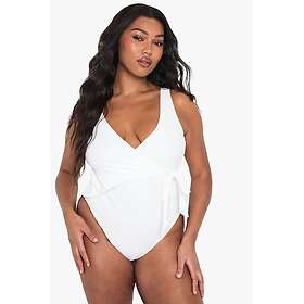 Boohoo Plus Control Wrap Swimsuit (Women's)