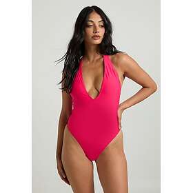Boohoo Scoop Cut Out Tie Detail Swimsuit (Women's)