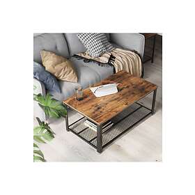 Vasagle table basse ronde, dessus de table en verre trempé, cadre en acier,  table de salon, bout de canapé, décoratif, noir lgt021b01 - Conforama