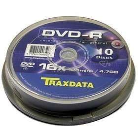 Traxdata DVD+R 4,7GB 16x 10-pack Spindle