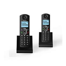 Téléphone fixe sans fil Alcatel E260 S-Voice Duo avec Répondeur et Fonction  blocage appels publicitaires Noir - Téléphone sans fil