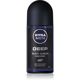 Nivea Men Deep Black Carbon Dark Wood Roll-On 50ml