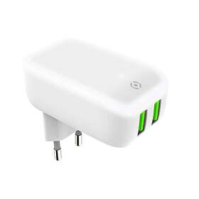 Celly Wall Charger TC2USBLEDWH