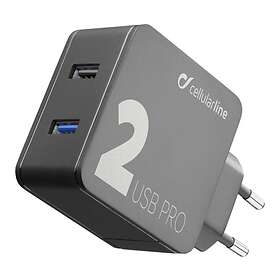 Cellularline Wall Charger ACHUSB2QC30WK