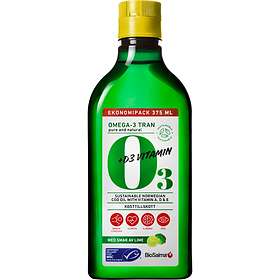 Biosalma Omega-3 Tran + D3-Vitamin 375ml