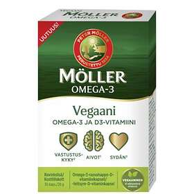 Möller's Omega-3 + D-Vitamin Vegan 30 Kapselit