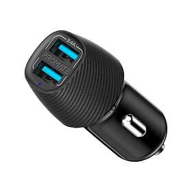 Promate Car Charger VolTrip-Duo