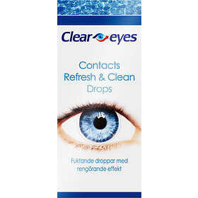 Clear Eyes Contacts Refresh & Clean Eye Drops 15ml