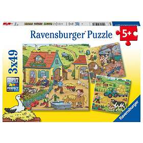 Ravensburger På gården 3x49 Brikker