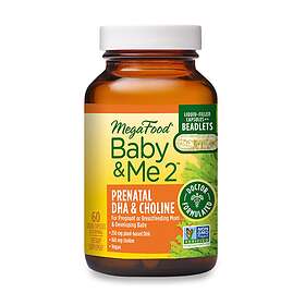 MegaFood Baby & Me 2 Prenatal DHA & Choline 60 Tabletter