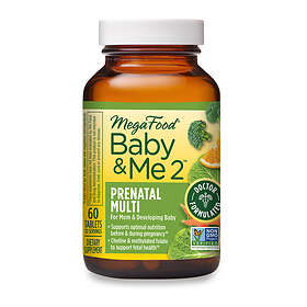 MegaFood Baby & Me 2 Prenatal Multi 60 Tabletter