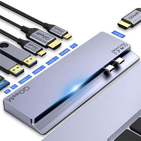 QGeeM USB-C 8-in-1 Docking Station for MacBook Pro