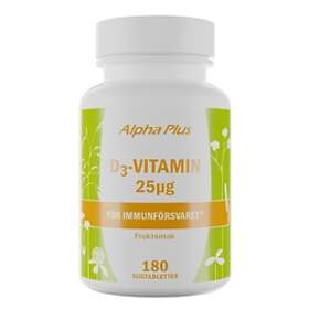 Alpha Plus D3-Vitamin 1000IE 180 Tabletter
