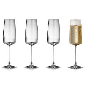 Lyngby Glas Zero Champagne Glass 30cl 4-pack