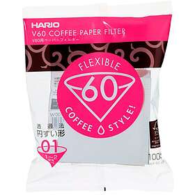 Hario V60 01 Kaffefilter 100st