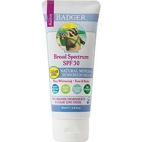 Badger Zinc Oxide Sunscreen Cream SPF30 87ml