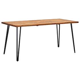vidaXL Garden Table with Hairpin Legs 160x80x75 cm Solid Acacia Wood