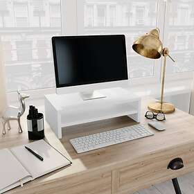 vidaXL Monitor Stand White 42x24x13 cm Chipboard