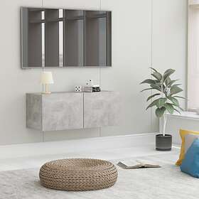 vidaXL TV Cabinet Concrete Grey 80x30x30 cm Chipboard