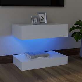 vidaXL TV Cabinet with LED Lights White 60x35 cm