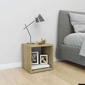 vidaXL TV Cabinet White and Sonoma Oak 37x35x37 cm Chipboard