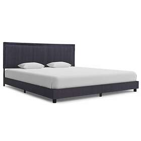 vidaXL Bed Frame Dark Grey Fabric 150x200 cm