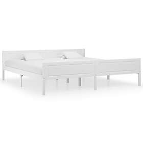 vidaXL Bed Frame Solid Pinewood White 200x200 cm