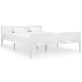 vidaXL Bed Frame Solid Pinewood White 120x200 cm