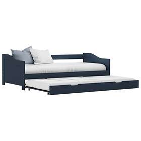 vidaXL Pull-out Sofa Bed Frame Grey Pinewood 90x200 cm