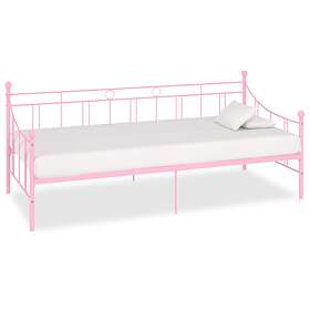 vidaXL Daybed Frame Pink Metal 90x200 cm