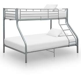 vidaXL Bunk Bed Frame Metal 140x200 cm/90x200 cm