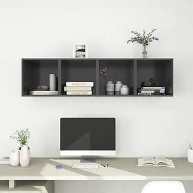 vidaXL Wall Cabinets 4 pcs Grey 37x37x37 cm Chipboard