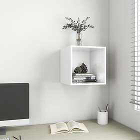 vidaXL Wall Cabinet High Gloss White 37x37x37 cm Chipboard