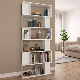 vidaXL Book Cabinet/Room Divider White 80x24x192 cm Chipboard