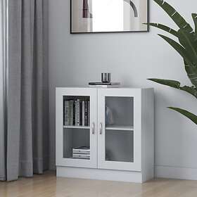 vidaXL Vitrine Cabinet White 82.5x30.5x80 cm Chipboard