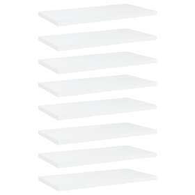 vidaXL Bookshelf Boards 8 pcs White 40x20x1.5 cm Chipboard