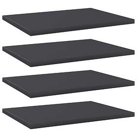 vidaXL Bookshelf Boards 4 pcs Grey 40x30x1.5 cm Chipboard