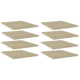 vidaXL Bookshelf Boards 8 pcs Sonoma Oak 40x50x1.5 cm Chipboard