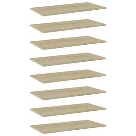 vidaXL Bookshelf Boards 8 pcs Sonoma Oak 80x40x1.5 cm Chipboard