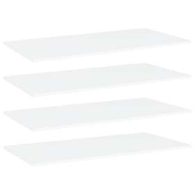 vidaXL Bookshelf Boards 4 pcs White 80x30x1.5 cm Chipboard