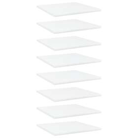 vidaXL Bookshelf Boards 8 pcs White 40x40x1.5 cm Chipboard