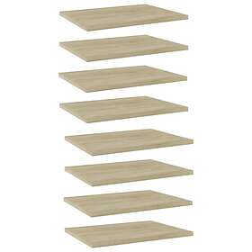 vidaXL Bookshelf Boards 8 pcs Sonoma Oak 40x30x1.5 cm Chipboard
