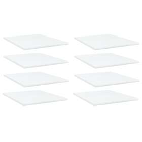 vidaXL Bookshelf Boards 8 pcs White 40x50x1.5 cm Chipboard
