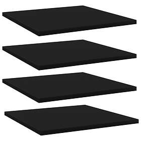 vidaXL Bookshelf Boards 4 pcs Black 40x40x1.5 cm Chipboard