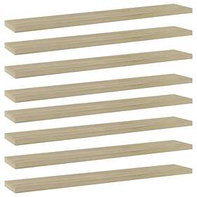 vidaXL Bookshelf Boards 8 pcs Sonoma Oak 60x10x1.5 cm Chipboard