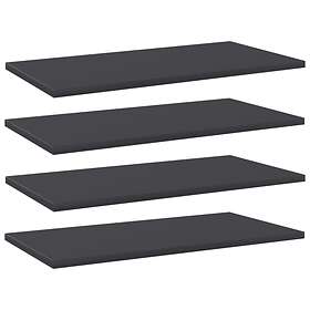 vidaXL Bookshelf Boards 4 pcs Grey 60x30x1.5 cm Chipboard