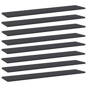 vidaXL Bookshelf Boards 8 pcs Grey 100x20x1.5 cm Chipboard