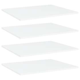 vidaXL Bookshelf Boards 4 pcs White 60x50x1.5 cm Chipboard