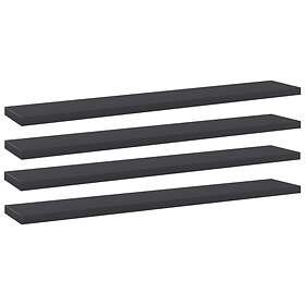 vidaXL Bookshelf Boards 4 pcs Grey 60x10x1.5 cm Chipboard