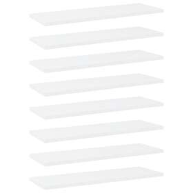 vidaXL Bookshelf Boards 8 pcs White 60x20x1.5 cm Chipboard